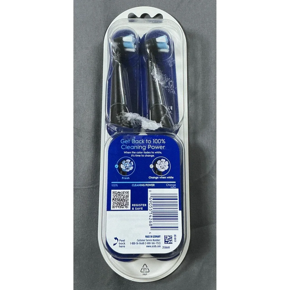 Oral-B iO Ultimate Clean Replacement Brush Heads Black 4 Count 14268